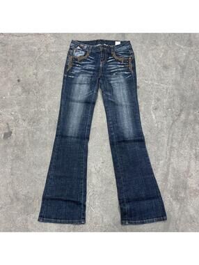 Vintage Y2K Ultra Low Rise Vero Moda Jeans Faded Sandblasted